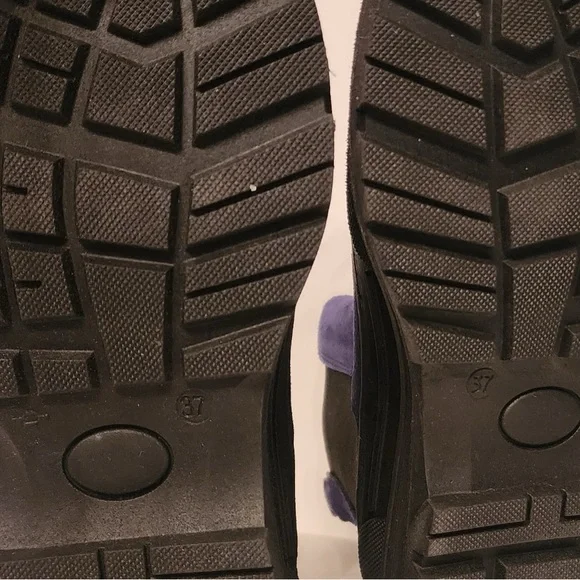 LIFE Women's Italian Blue & Black Suede Platform ChelseaBoots Size 6.5 /37 - Picture 14 of 14